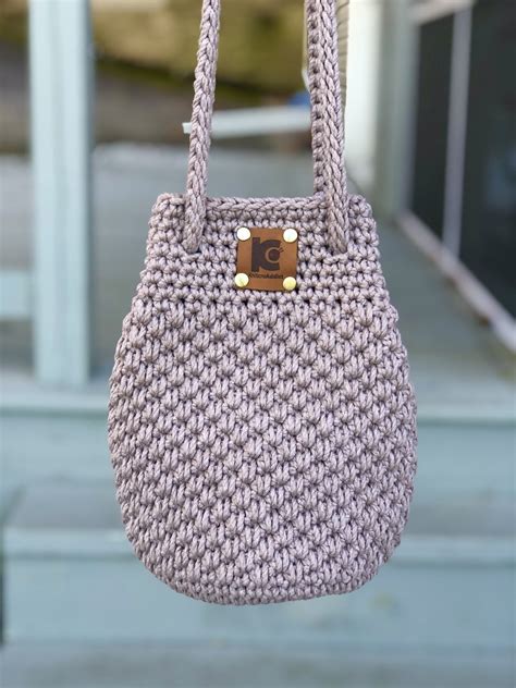 Crochet shoulder bag White 